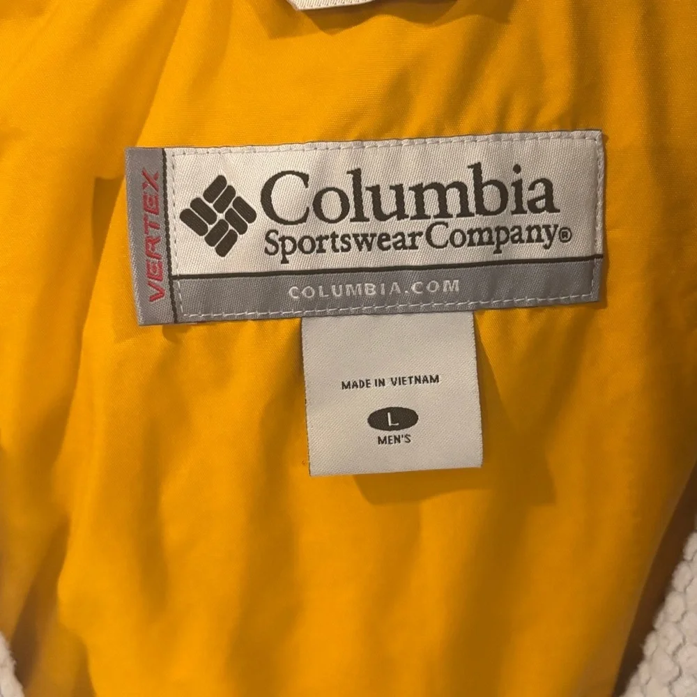 Columbia Vertex Yellow and Gray Outdoor Jacket